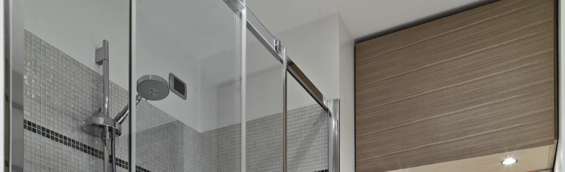 Frosted Glass Shower Doors in Airdrie